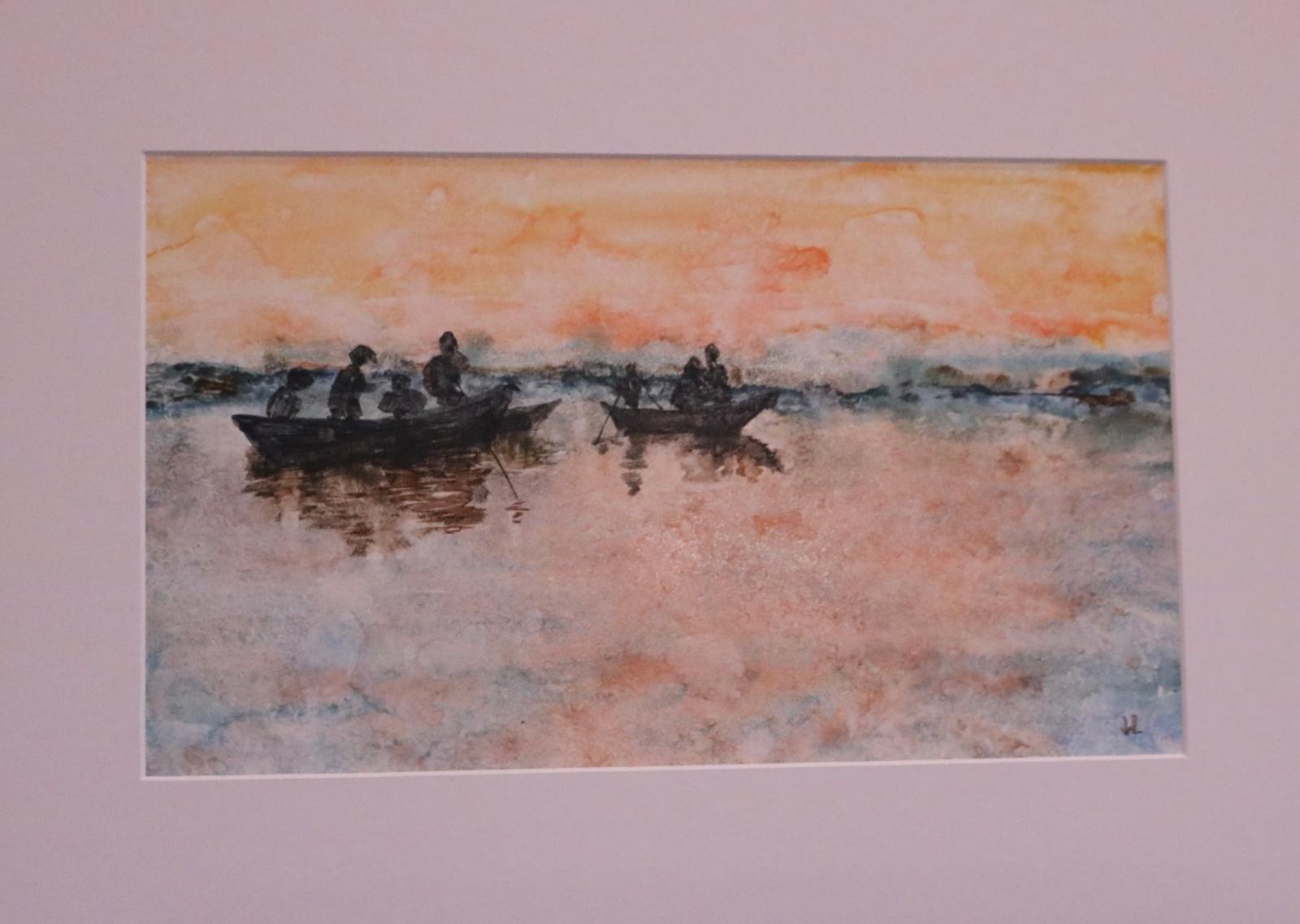 PEOPLE IN BOATS by Mark Engel