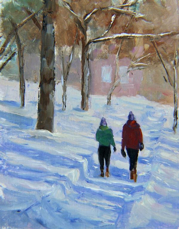 Side by Side Through The Snowy Path by Jason Morgan